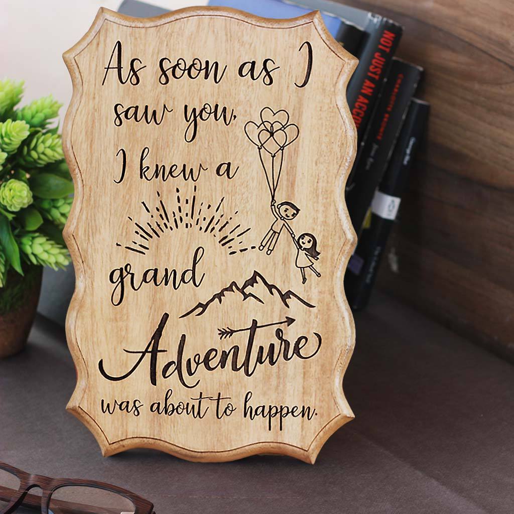 A Grand Adventure Engraved Wood Sign - Image 3