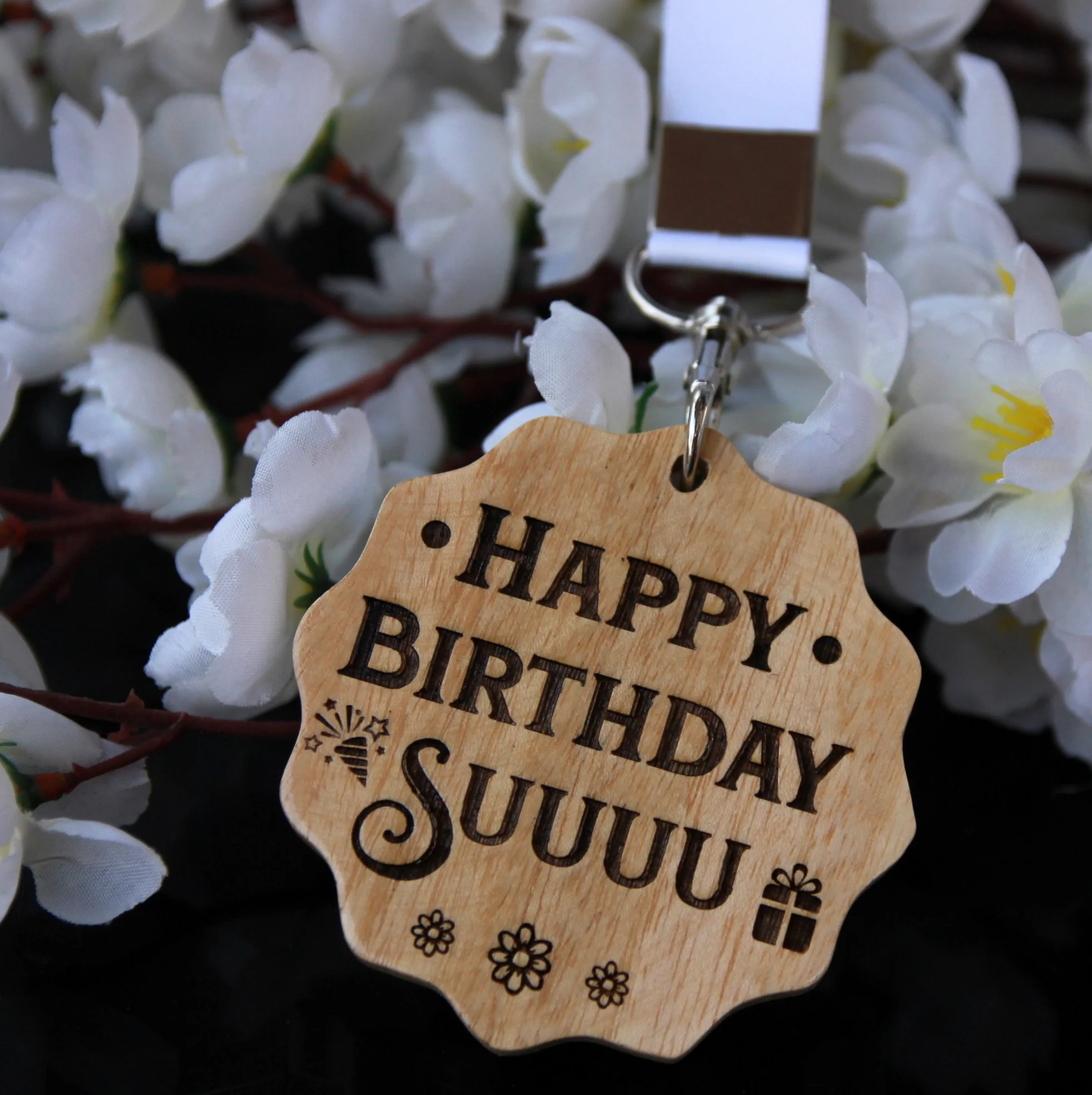 A Happy Birthday Custom Wooden Medal