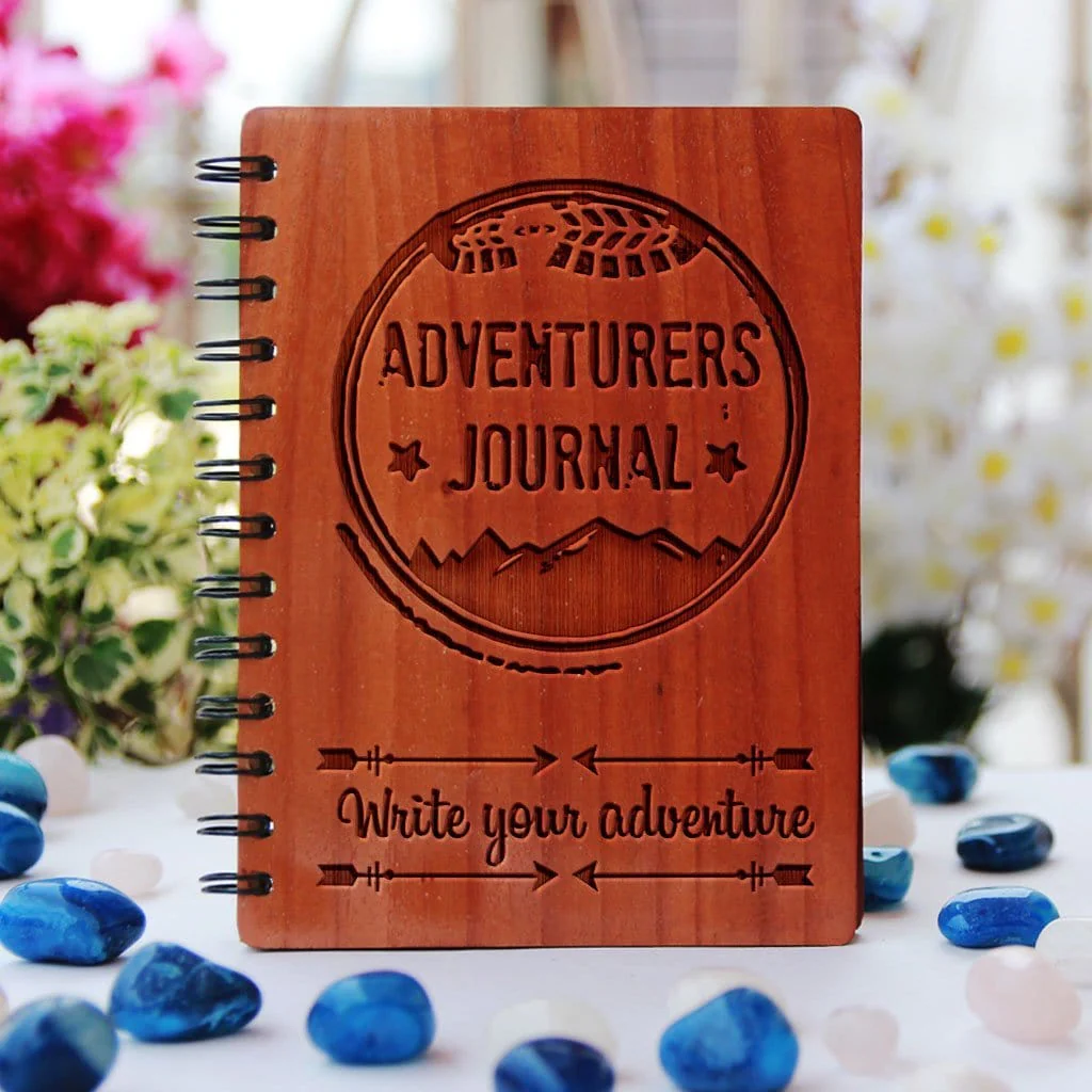 Adventurers Journal - Personalized Wooden Notebook - Image 3
