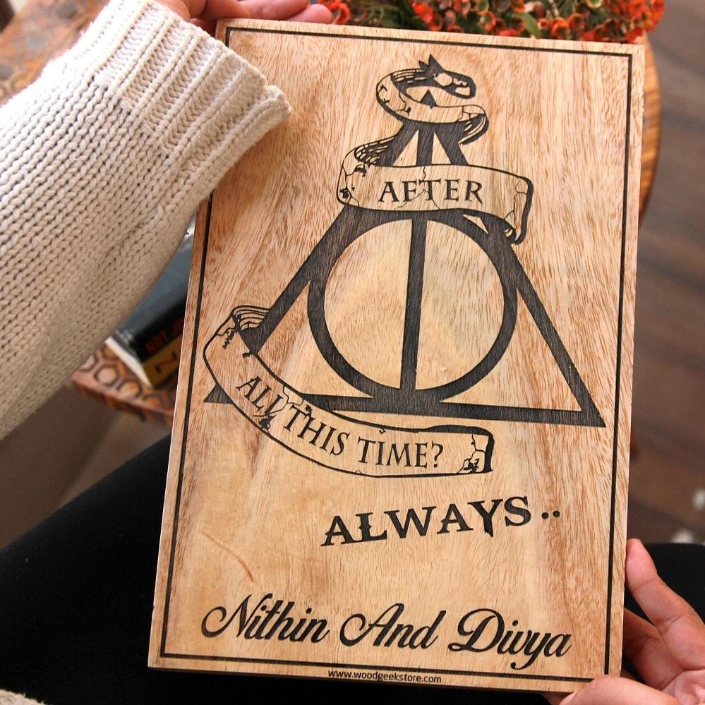 After all this time, Always Custom Engraved Wooden Frame - Image 2