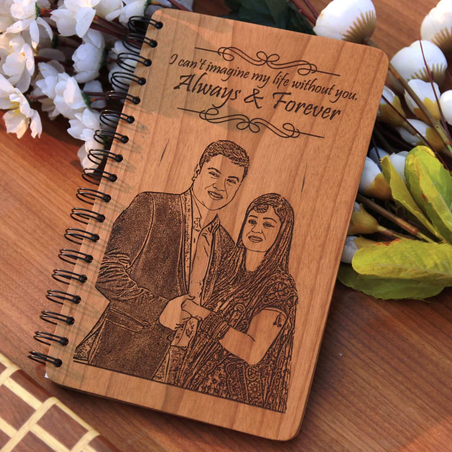 Always – Personalized Wooden Diary for Couples Who Believe in Forever - Image 2