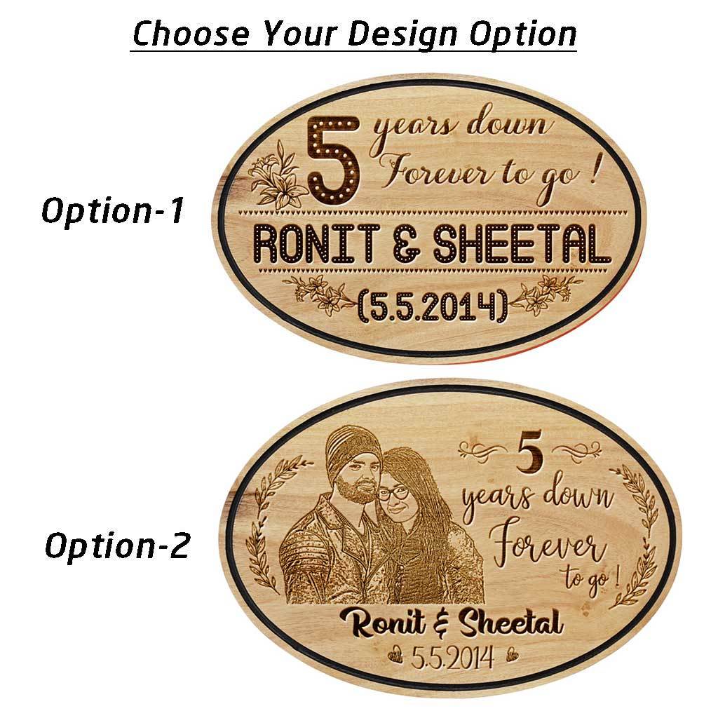 Forever To Go - Anniversary Hanging Wooden Sign - Image 3