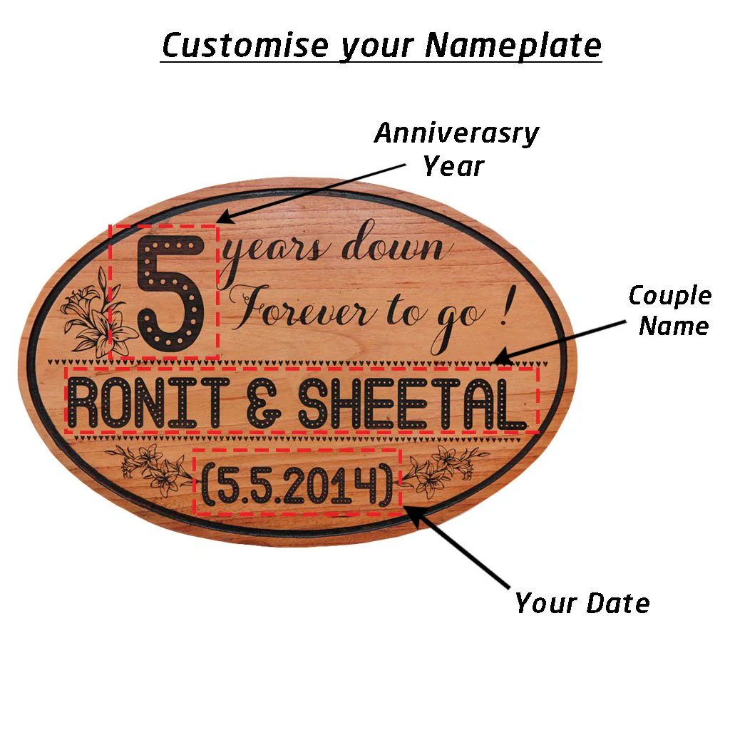 Forever To Go - Anniversary Hanging Wooden Sign - Image 4