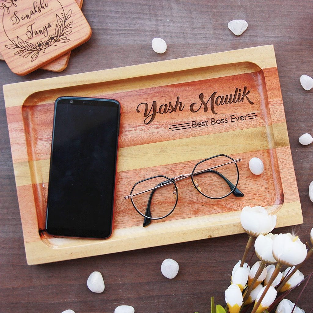 Best Boss Ever - Wooden Tray