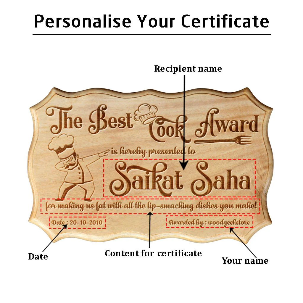 The Best Cook Award Certificate - Image 4