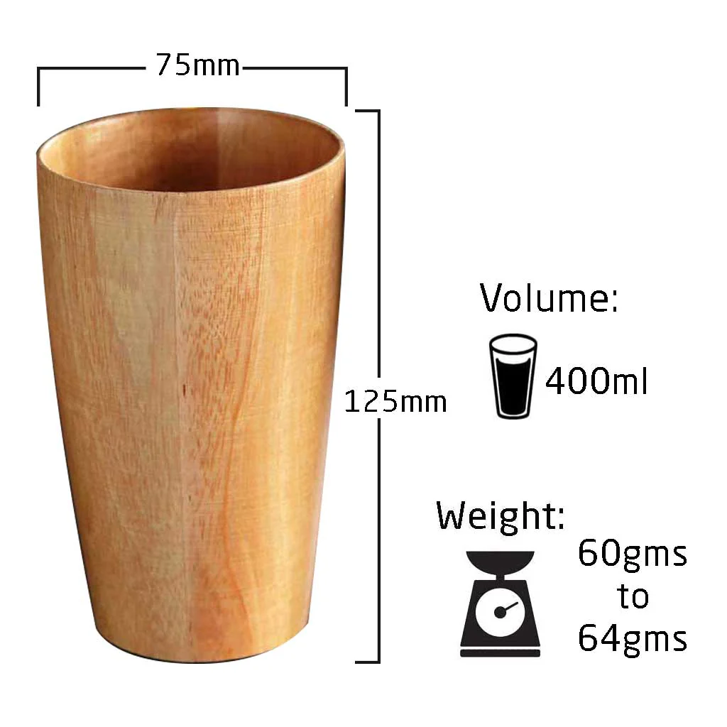 Wooden Drinking Glasses Gift Set - Image 4