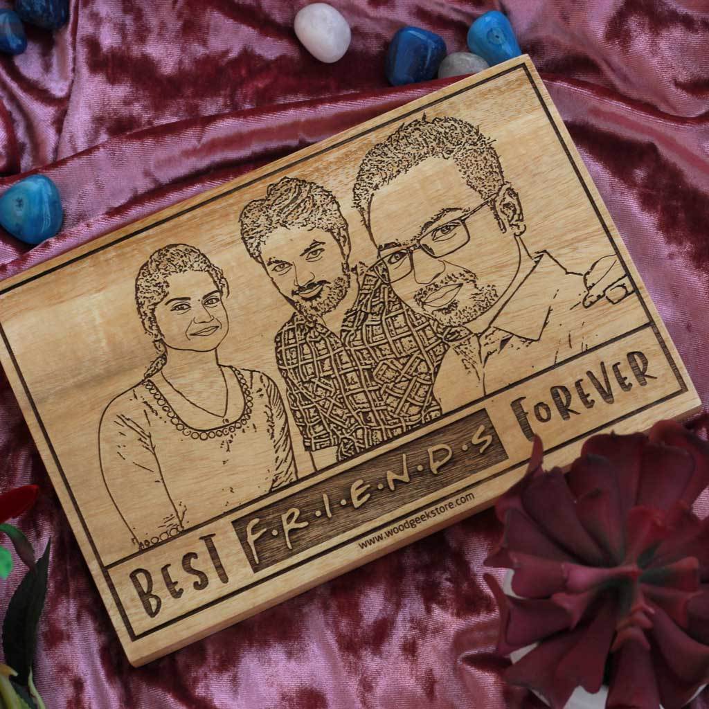 Best F.R.I.E.N.D.S Forever Personalized Wooden Frame - Image 3