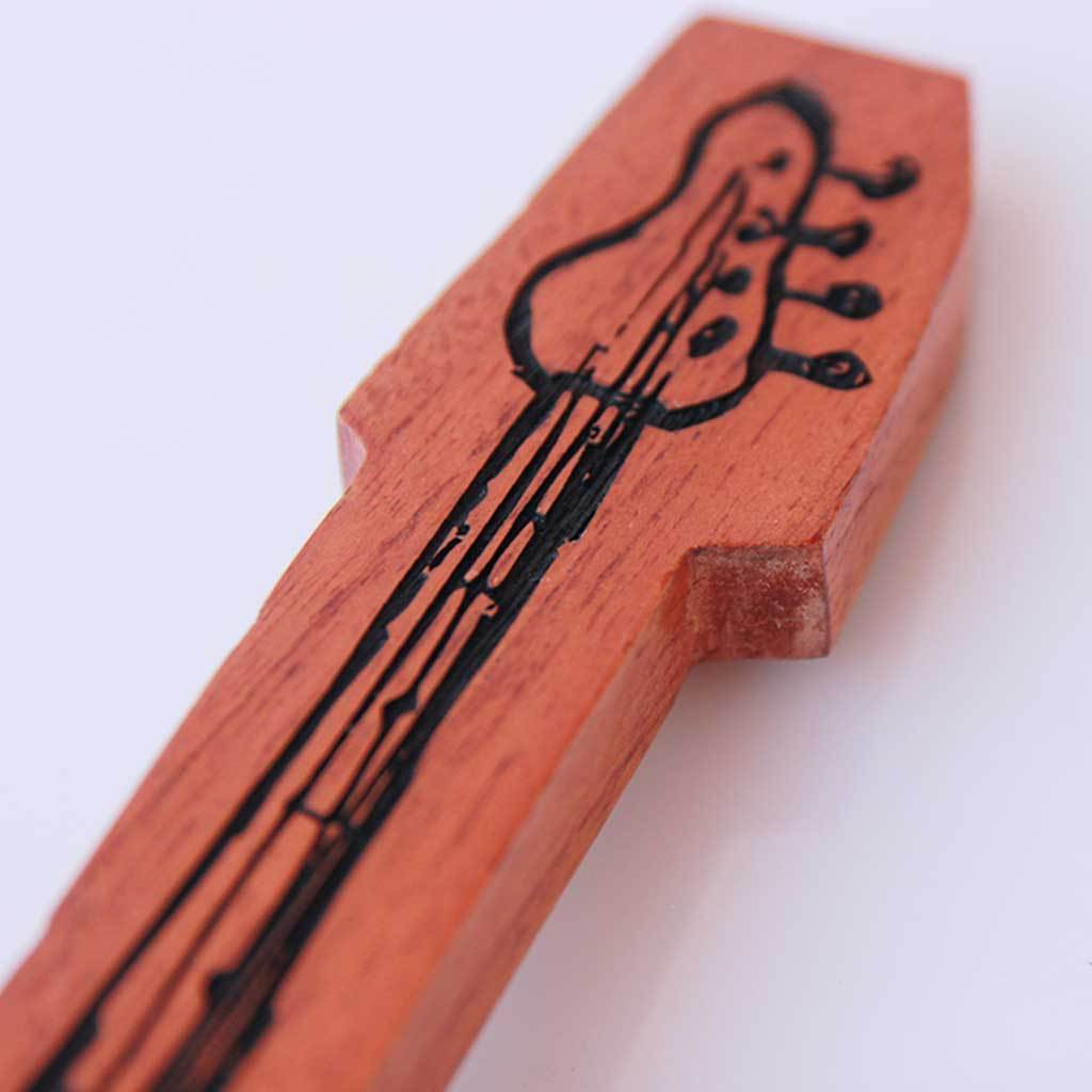 Best Music Teacher - Personalized Wooden Guitar Award - Image 3
