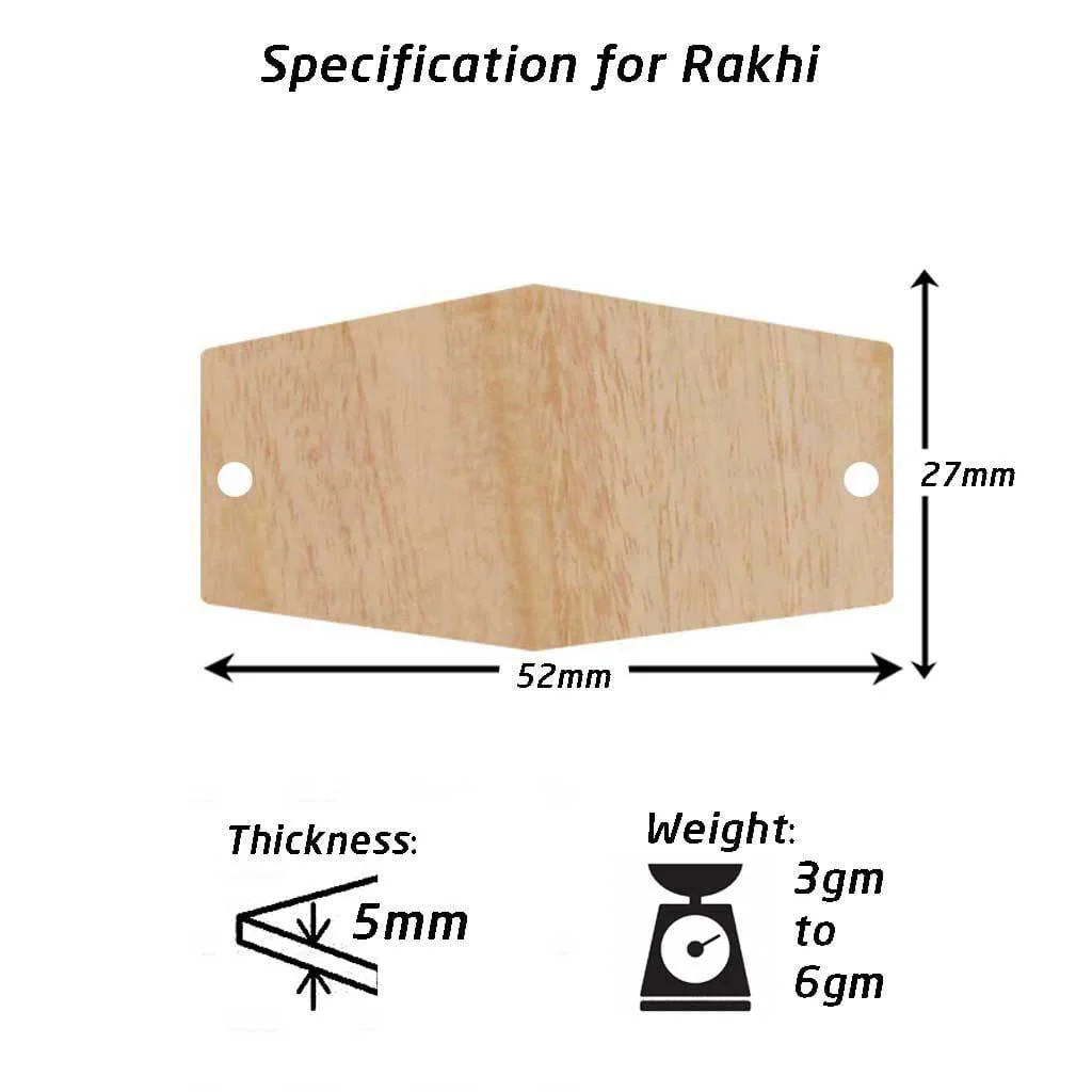 Best Secretkeeper - Personalised Wooden Rakhi & Greeting Card - Image 9