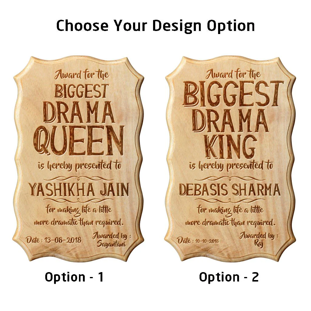 Biggest Drama Queen / Drama King Humorous Certificate - Image 3
