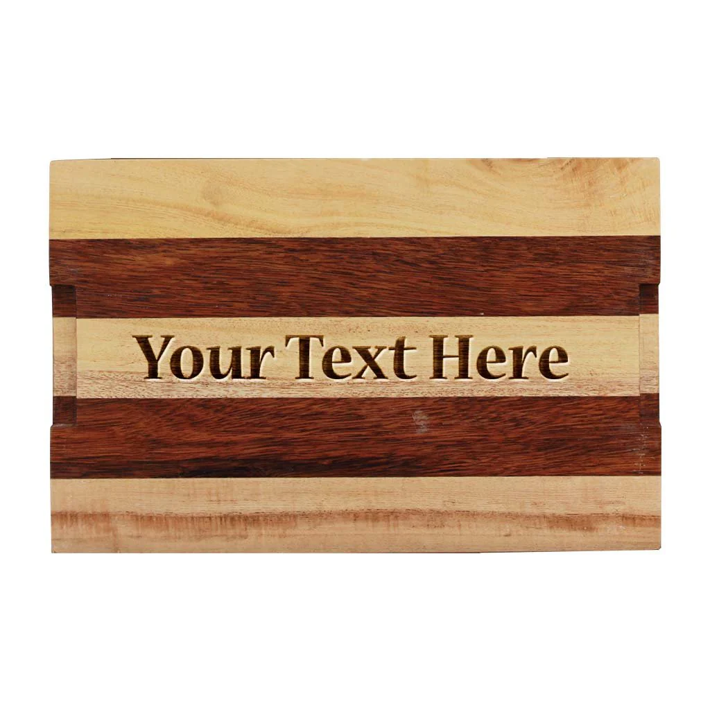 Birch & Walnut Striped Wooden Tray - Image 6