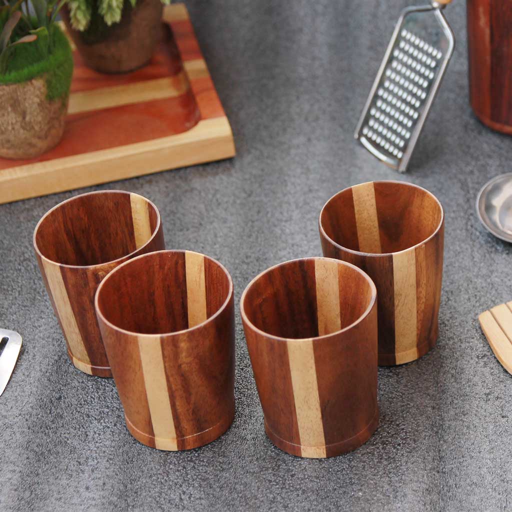 Blessed In Love Personalized Wooden Glasses | Birthday Gift For Husband & Wife - Image 8