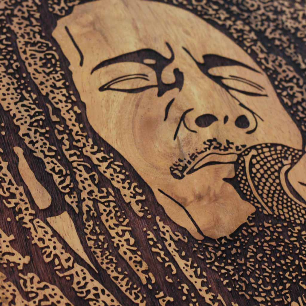 Bob Marley Carved Wooden Poster - Image 2