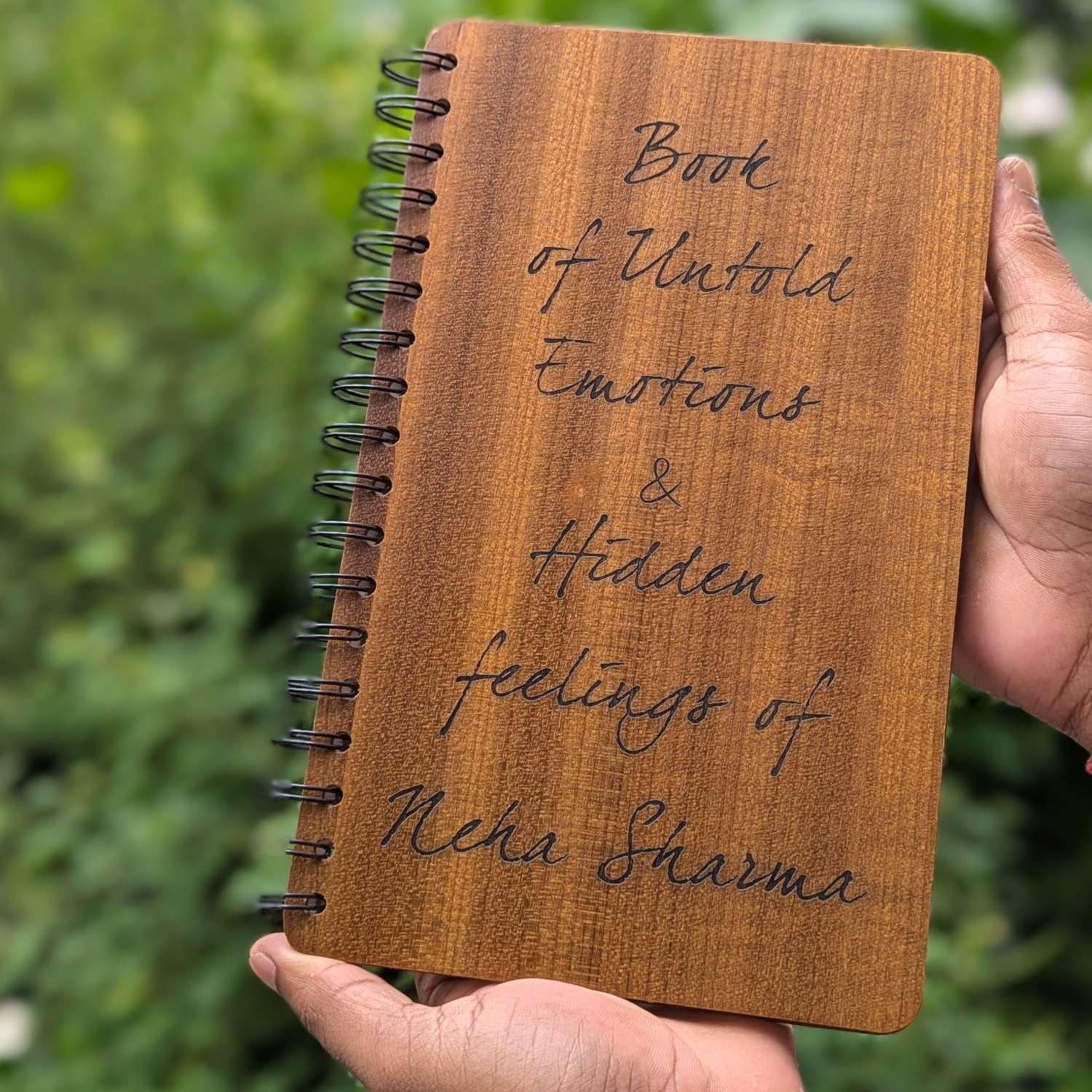 Book of Untold Emotions & Hidden Feelings – A Wooden Diary for Your Deepest Thoughts - Image 3