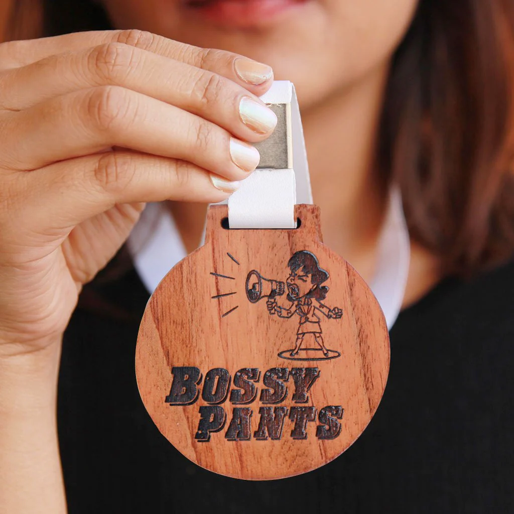 Bossypants Wooden Medal - Image 2
