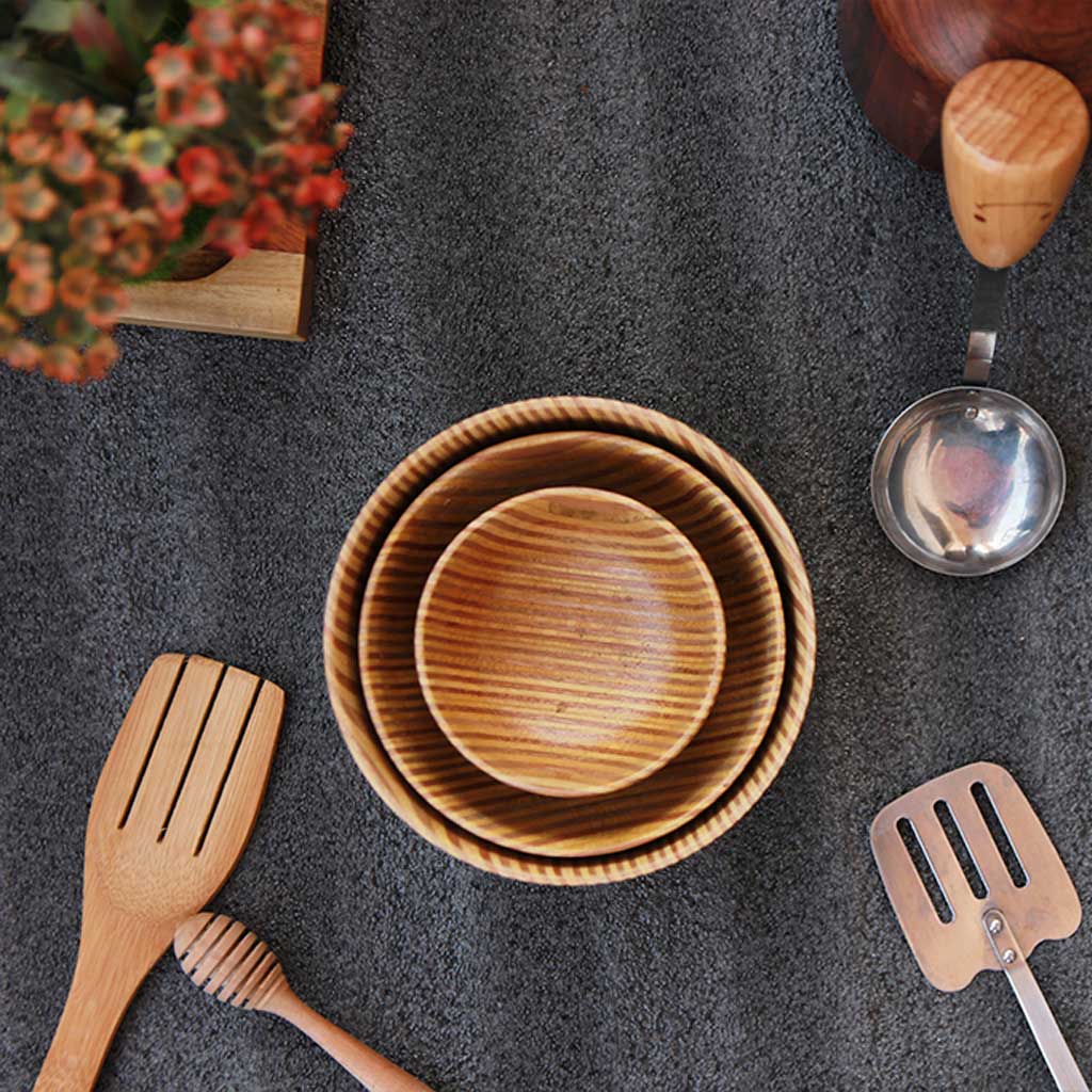 Bowls handmade from wood | Wooden bowls - Set of 3 | Bowls Online - Image 5