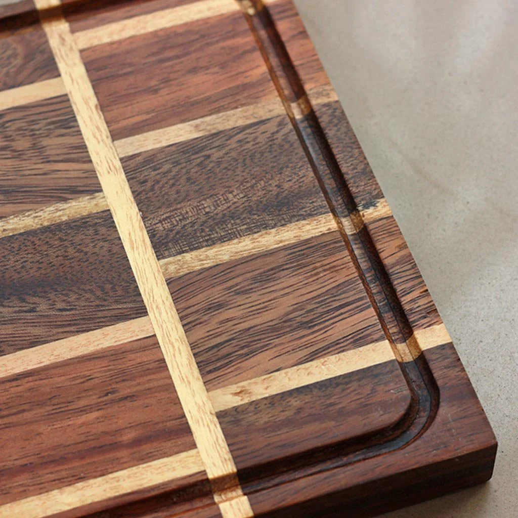 Brick Pattern Wooden Chopping Board - Image 5