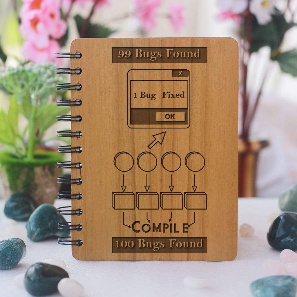 Bugs! - Personalized Wooden Notebook