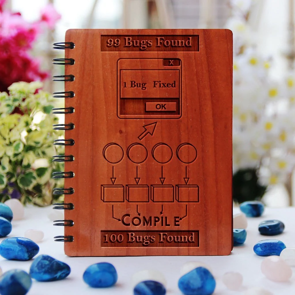 Bugs! - Personalized Wooden Notebook - Image 2