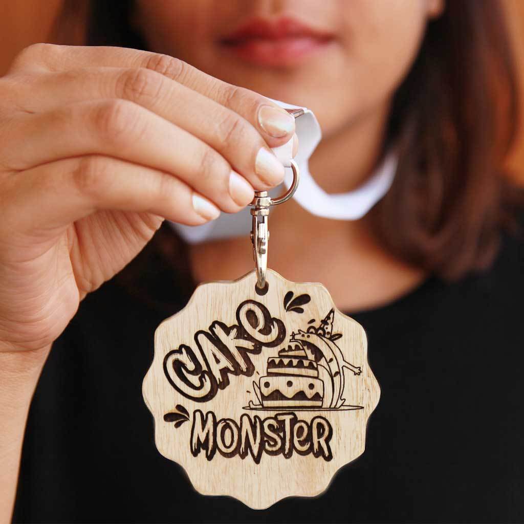 Cake Monster Wooden Medal - Image 2