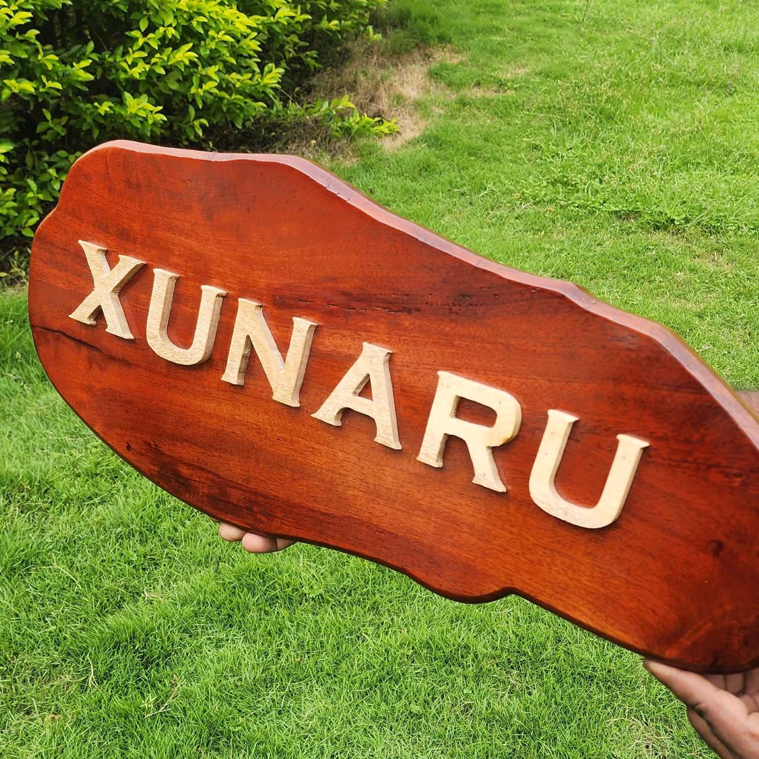 Carved Wood Nameplate For Home With 3d Wood Letters - Image 8