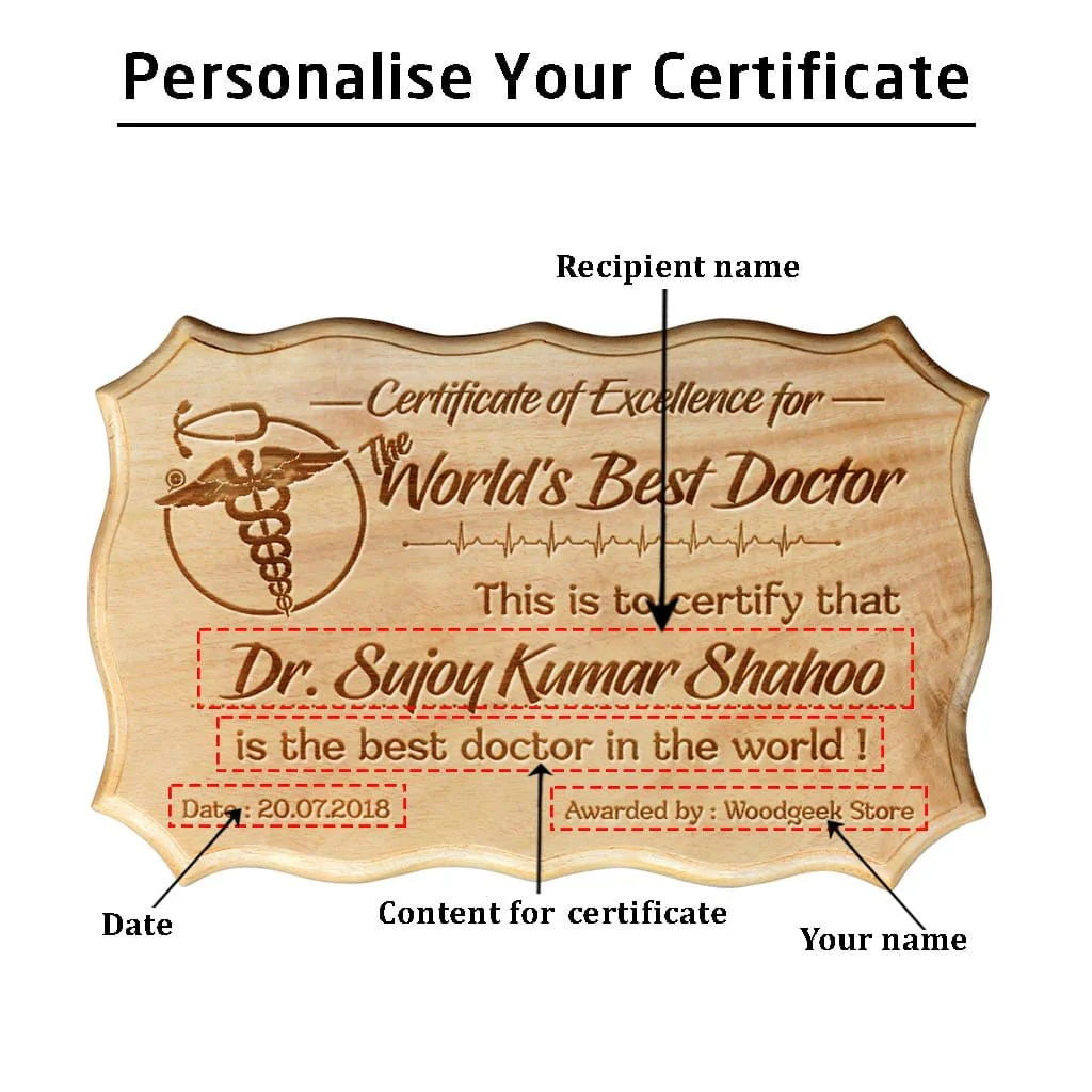 Certificate of Appreciation for The World's Best Doctor - Image 3
