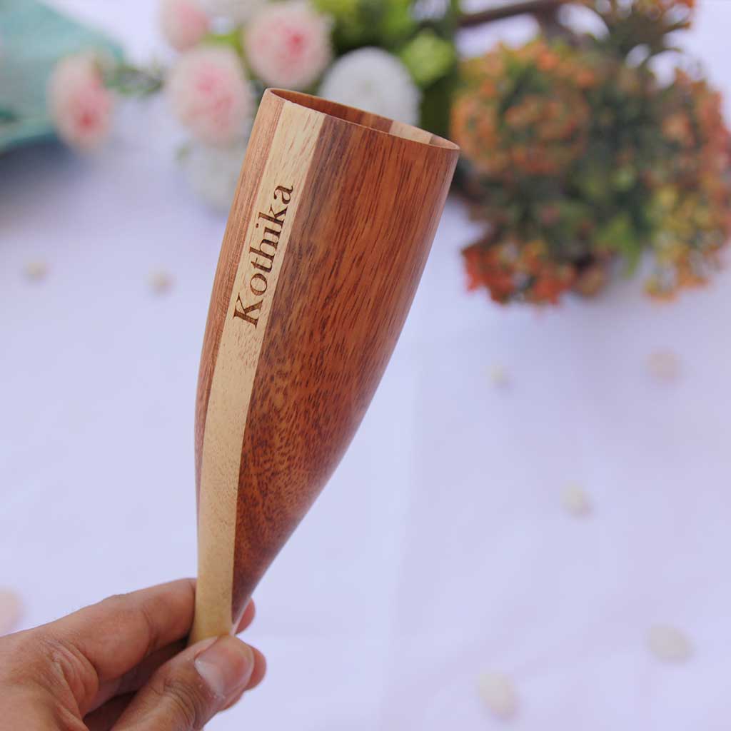 Champagne Glasses | Classy Champagne Flutes | Handmade Wooden Wine Goblets - Image 11