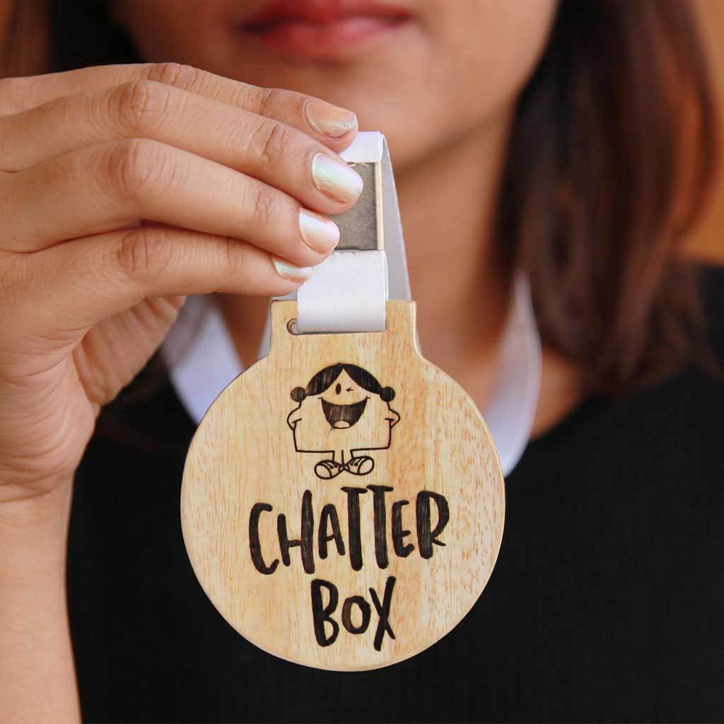 Chatterbox Wooden Medal - Image 2