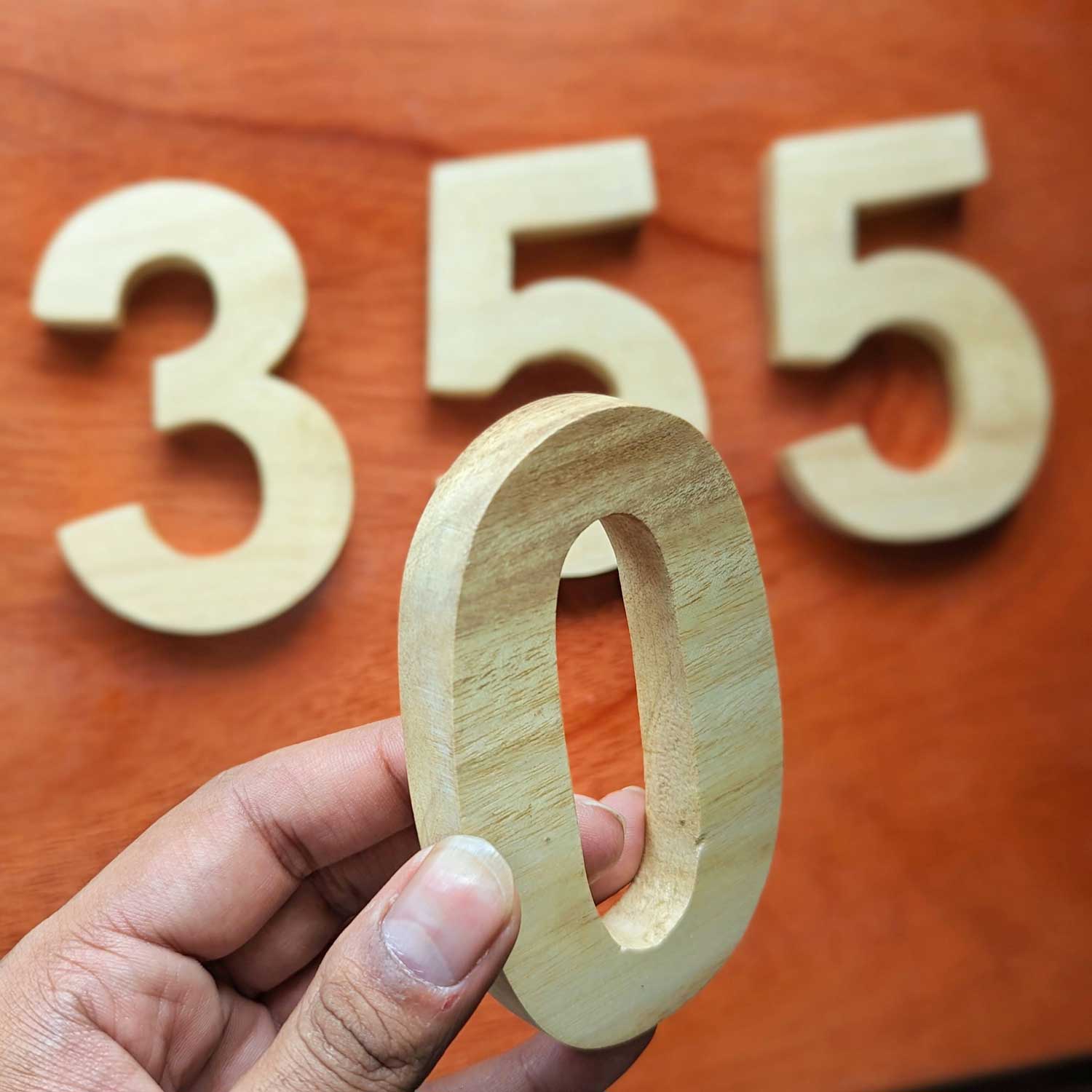 Chic 3D Wooden Numbers & Letters | Customizable House Signage - Image 2