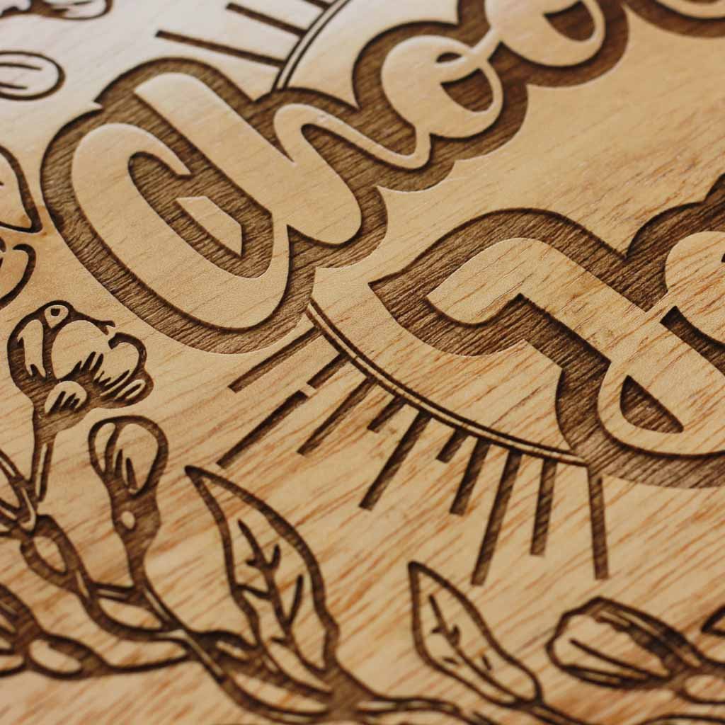 Choose Joy Engraved Wood Sign - Image 4