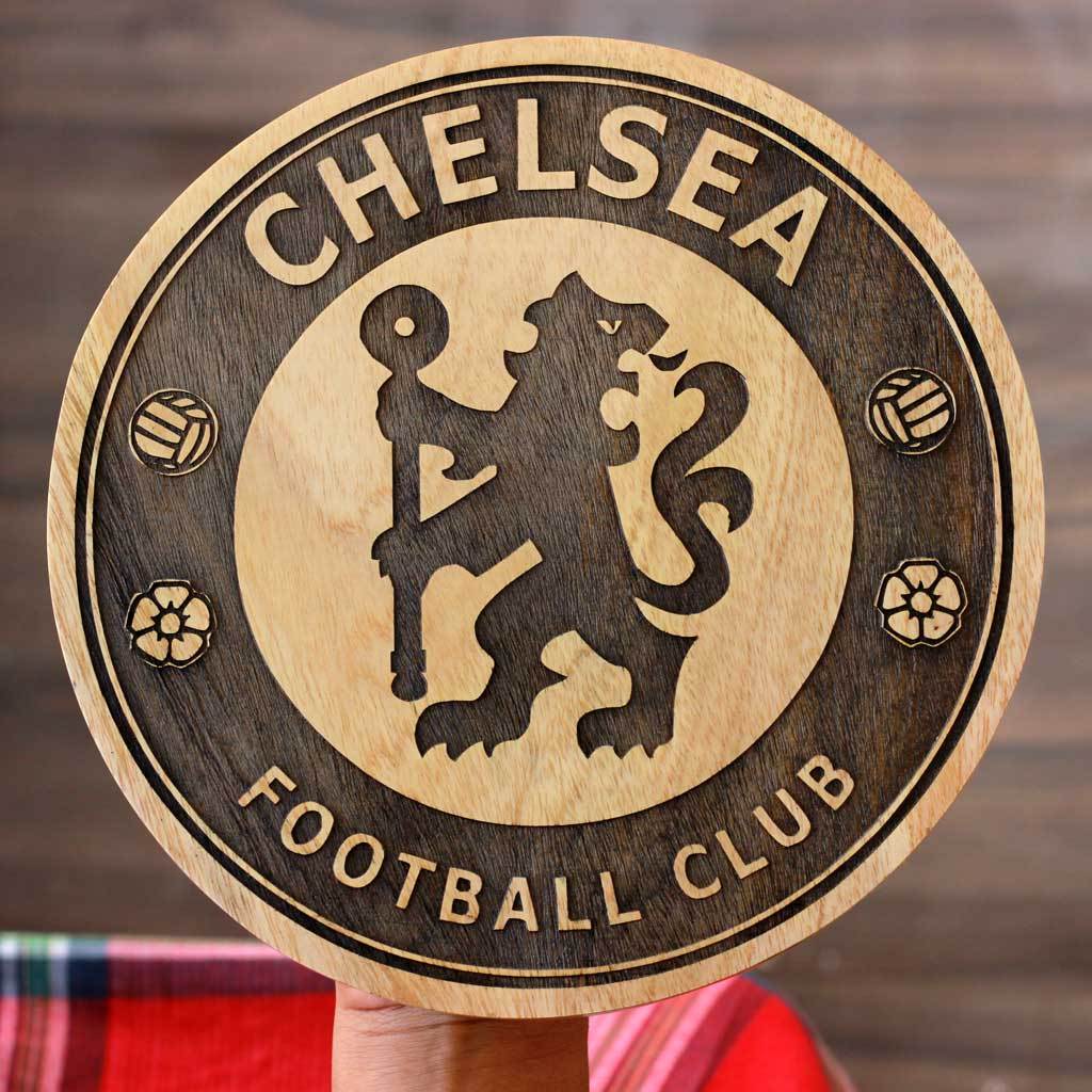 Personalized Club Logo Carved Wooden Poster - Image 10