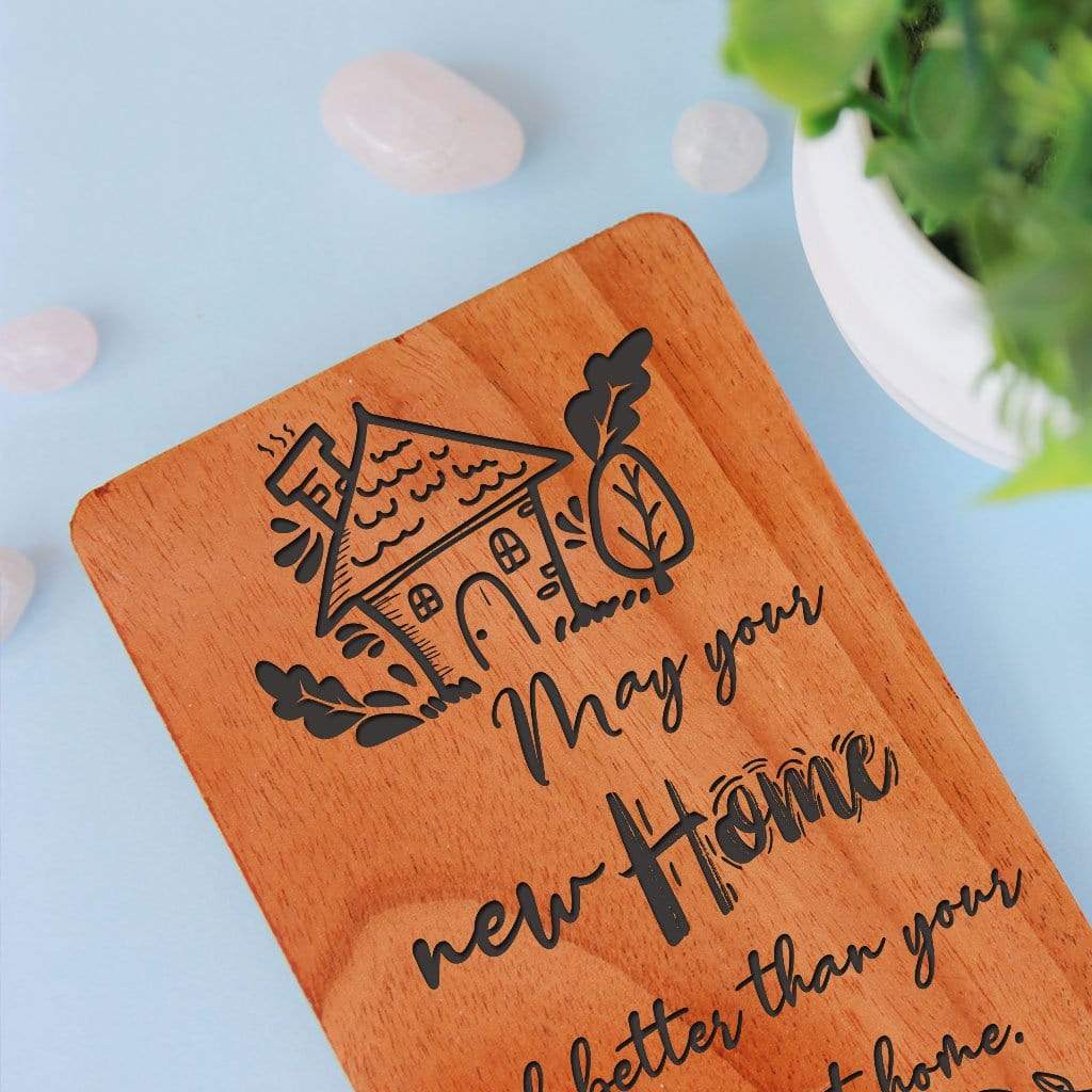 Congratulations On New Home Greeting Cards: Set Of Personalized Wooden Cards - Image 3