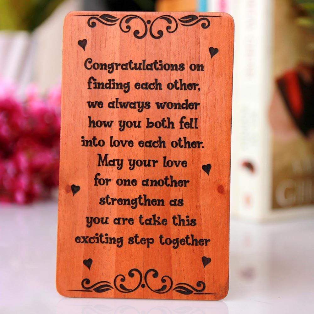 Congratulations On Your Wedding Wooden Sign - Best Wedding Gifts - Image 6
