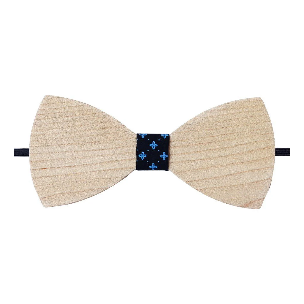 The Sherpa - White Wooden Bow Tie - Image 5