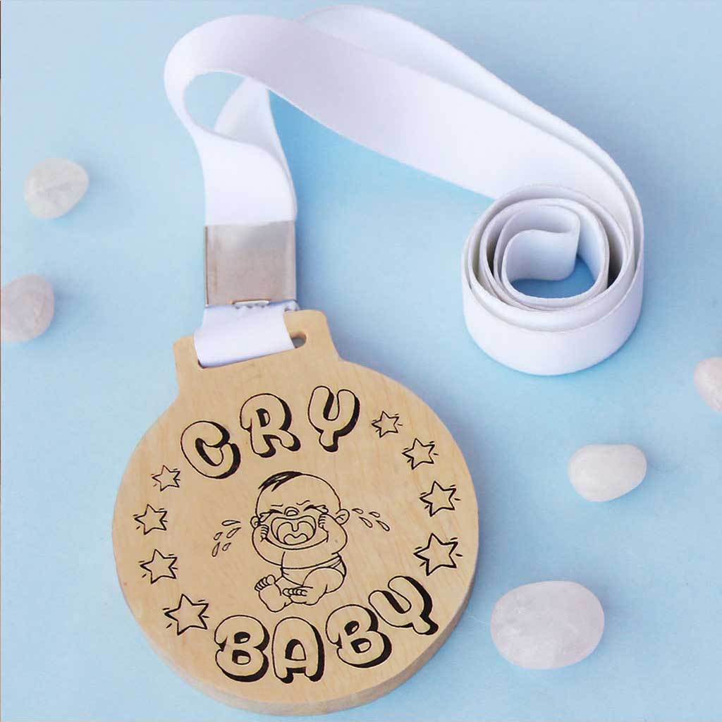 Cry Baby Wooden Medal