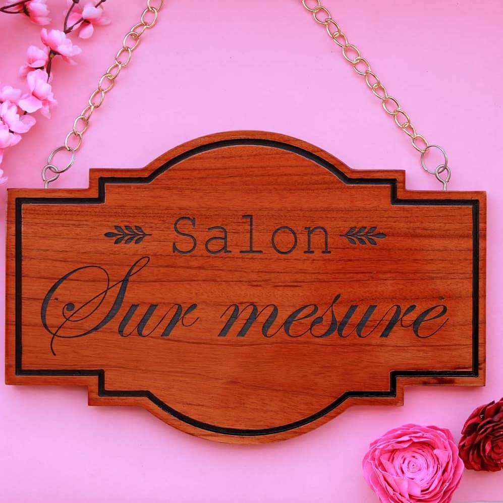 Custom Engraved Wood Sign For Dog Grooming - Image 3
