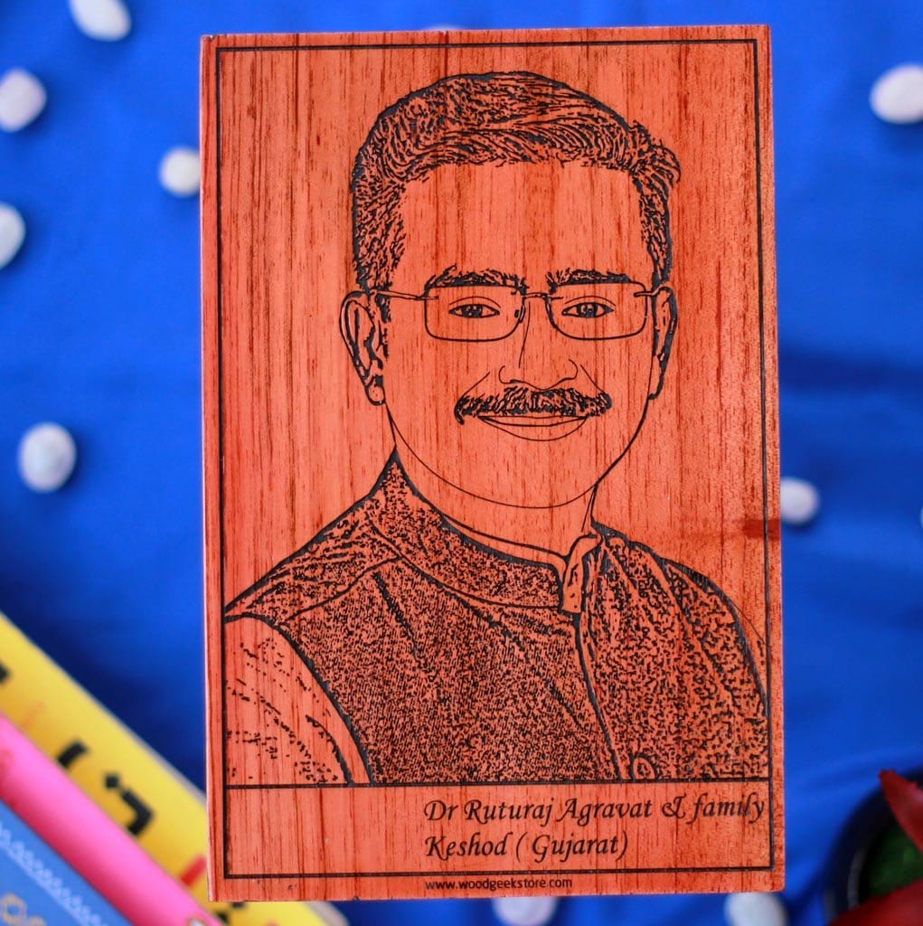 Custom Engraved Wooden Frame For Teacher - Image 3