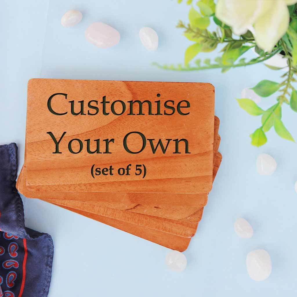 Custom Greeting Cards: Set Of Personalized Wooden Cards - Image 2