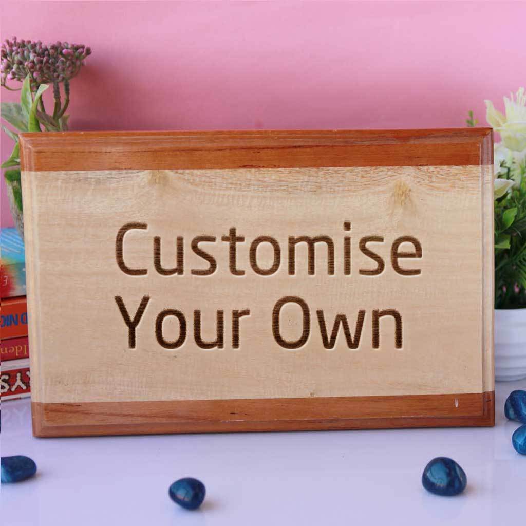 Customise Your Own Rectangular Wooden Award Plaque