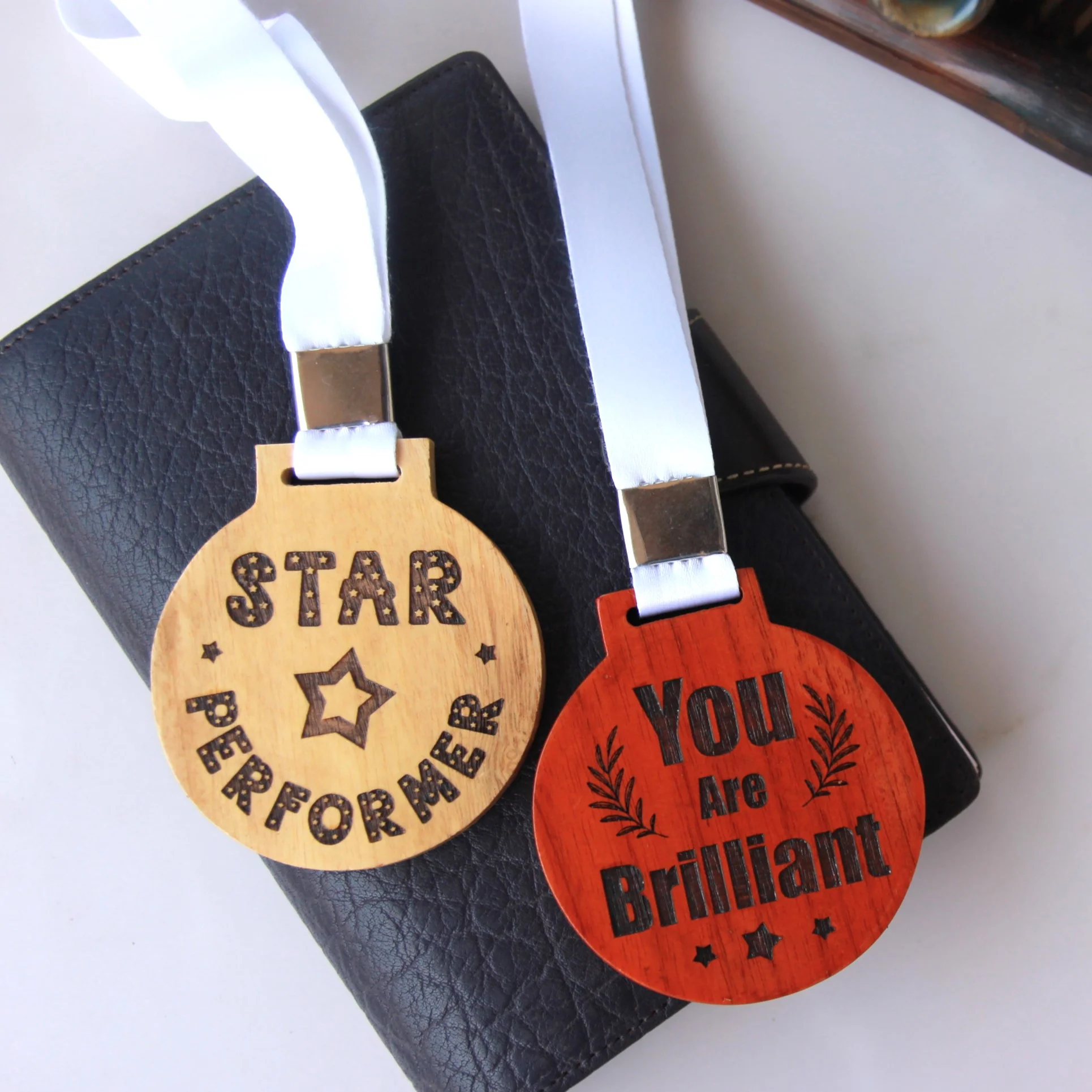 Customise Your Own Circular Wooden Medal - Image 3