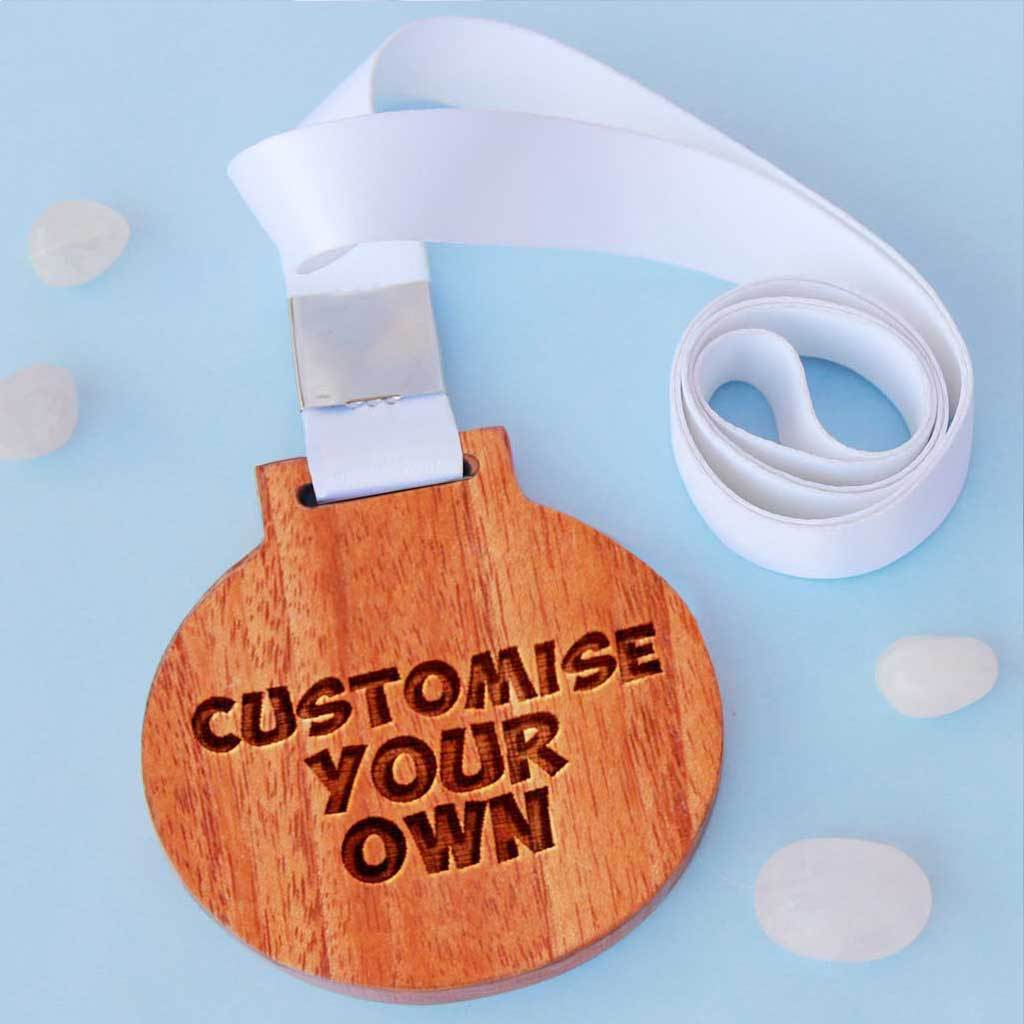 Customise Your Own Circular Wooden Medal - Image 9