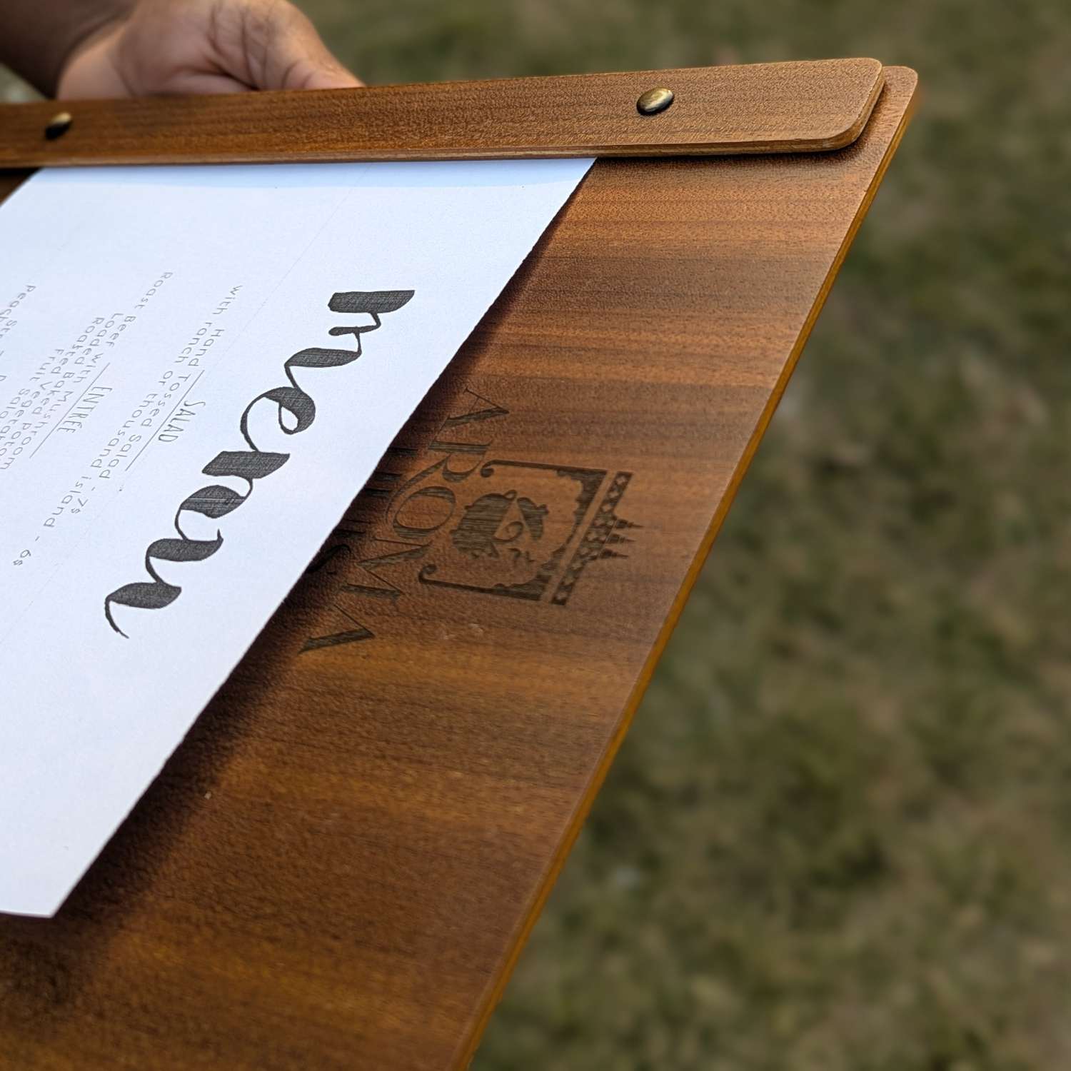 Customised Wooden Menu Holder for Restaurants & Cafes | Simple Menu Holder - Image 4
