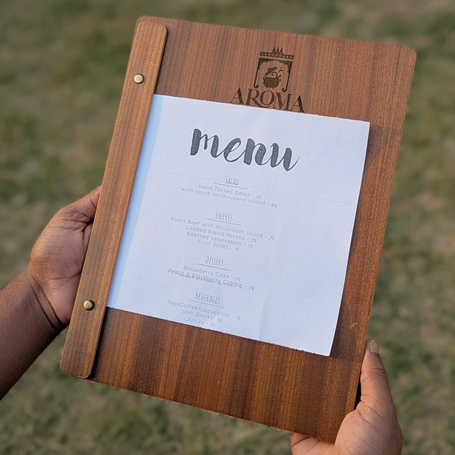 Customised Wooden Menu Holder for Restaurants & Cafes | Simple Menu Holder - Image 5