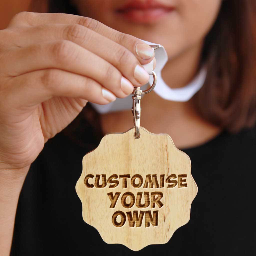 Customize Your Own Curvy Wooden Medal - Image 3