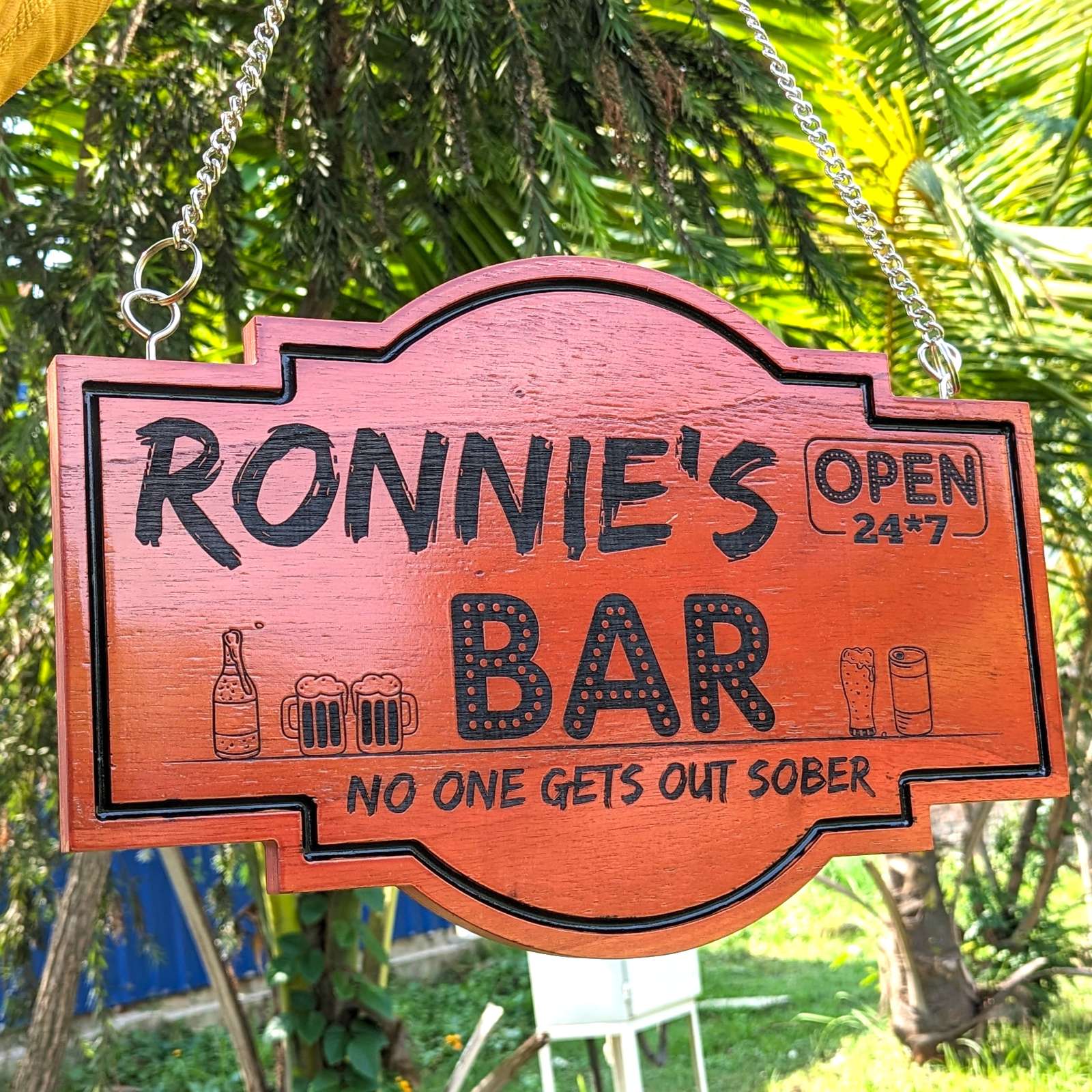 Customize Your Own Hanging Wooden Sign - Image 12