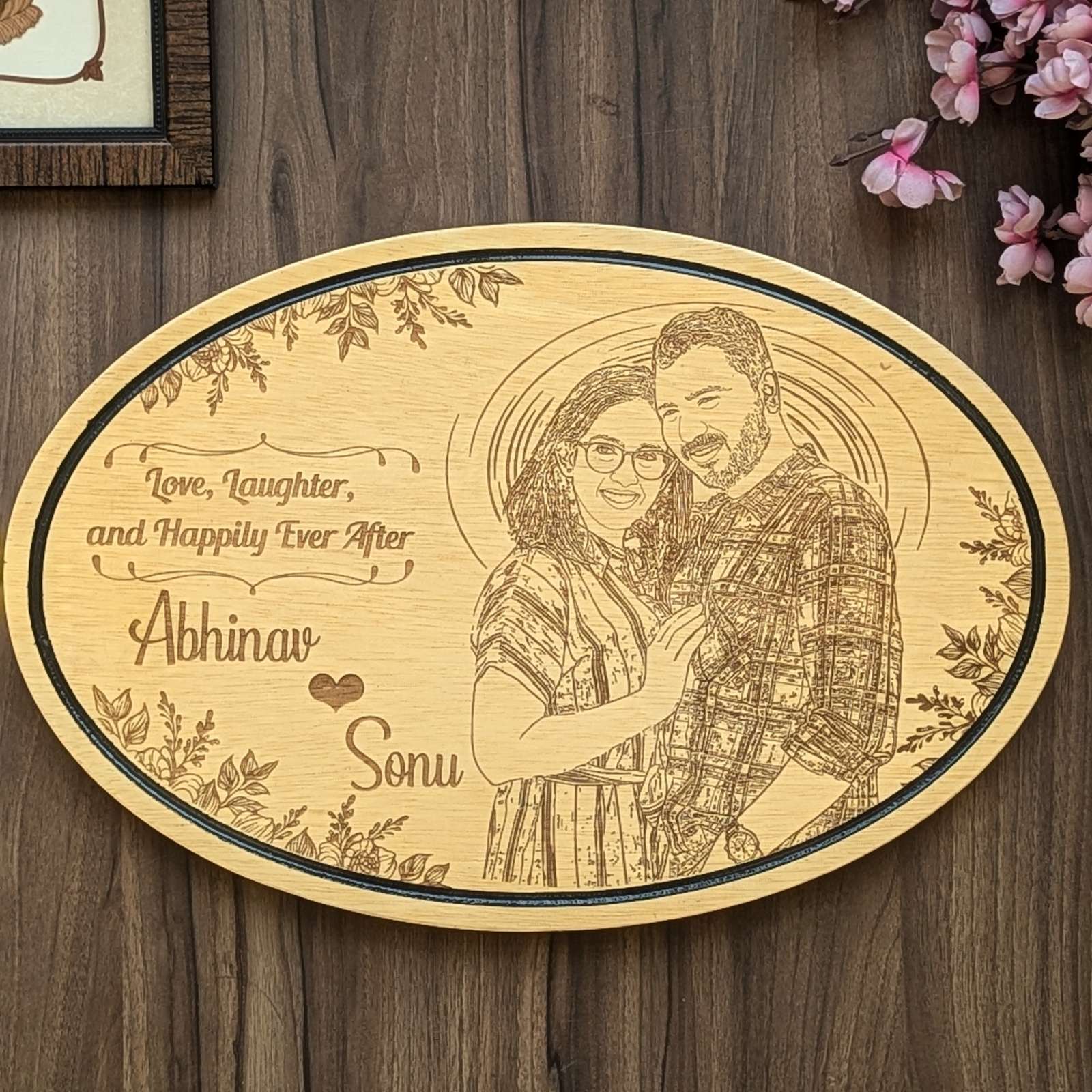 Customize Your Own Hanging Wooden Sign - Oval - Image 11