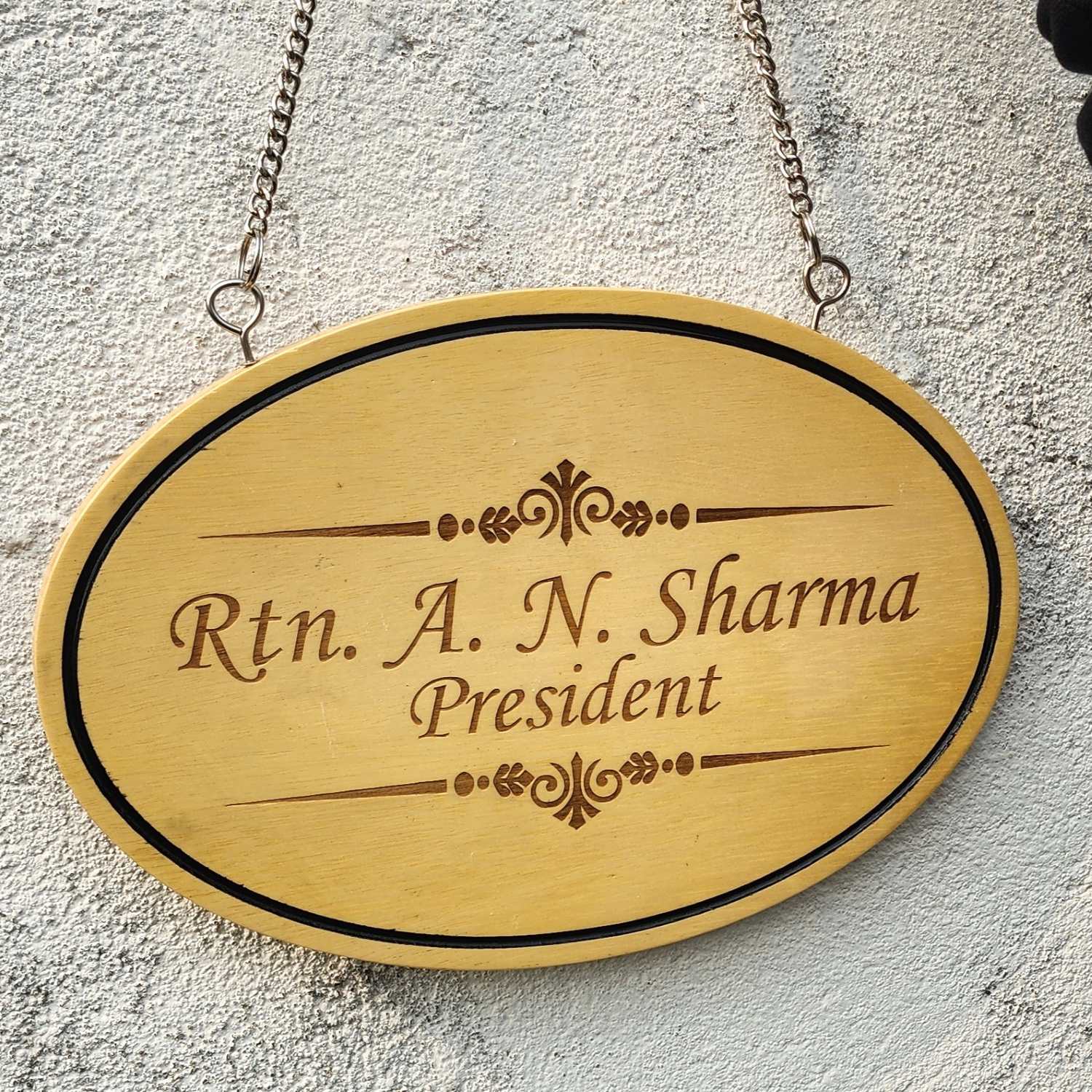 Customize Your Own Hanging Wooden Sign - Oval - Image 6