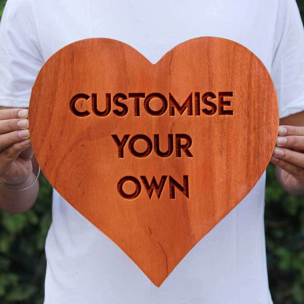 Customised Heart-Shaped Wooden Plaque | Photo on Wood | Wood Art - Image 13