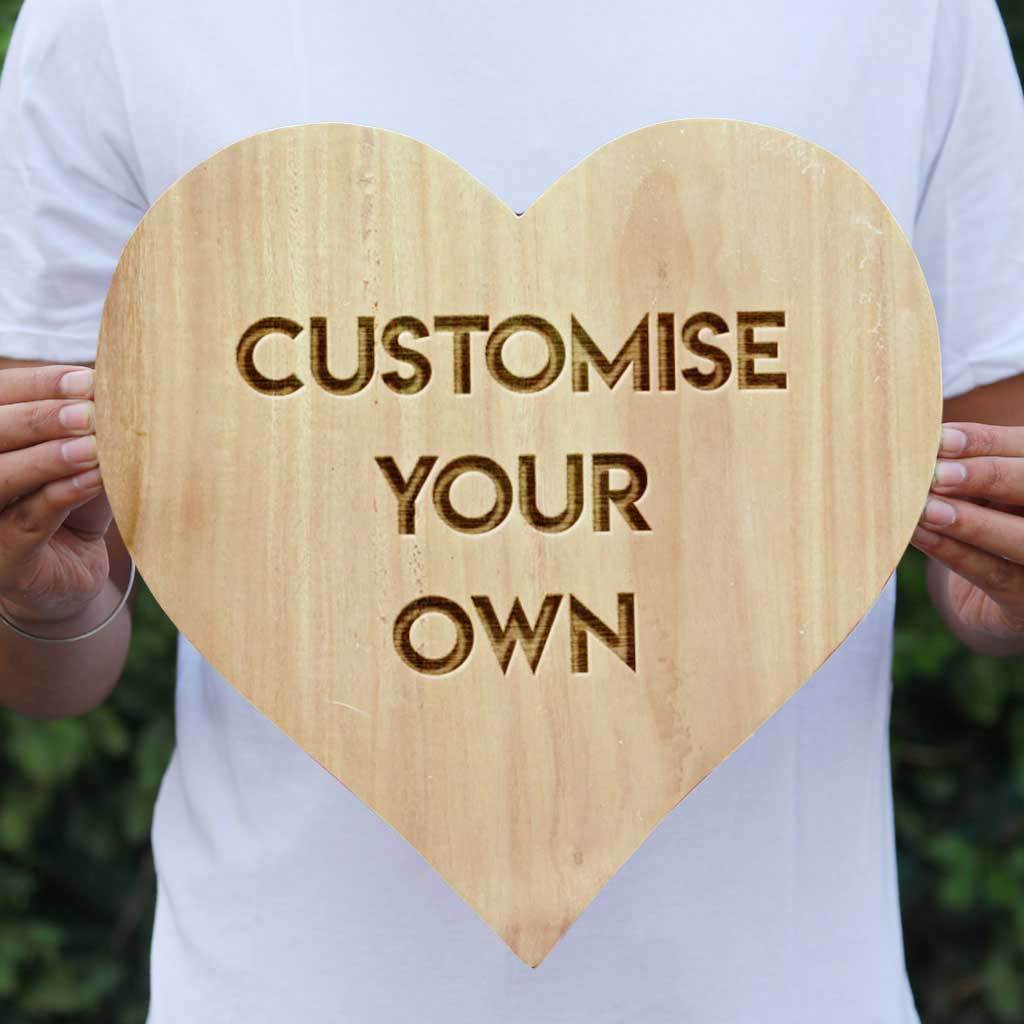 Customised Heart-Shaped Wooden Plaque | Photo on Wood | Wood Art - Image 14