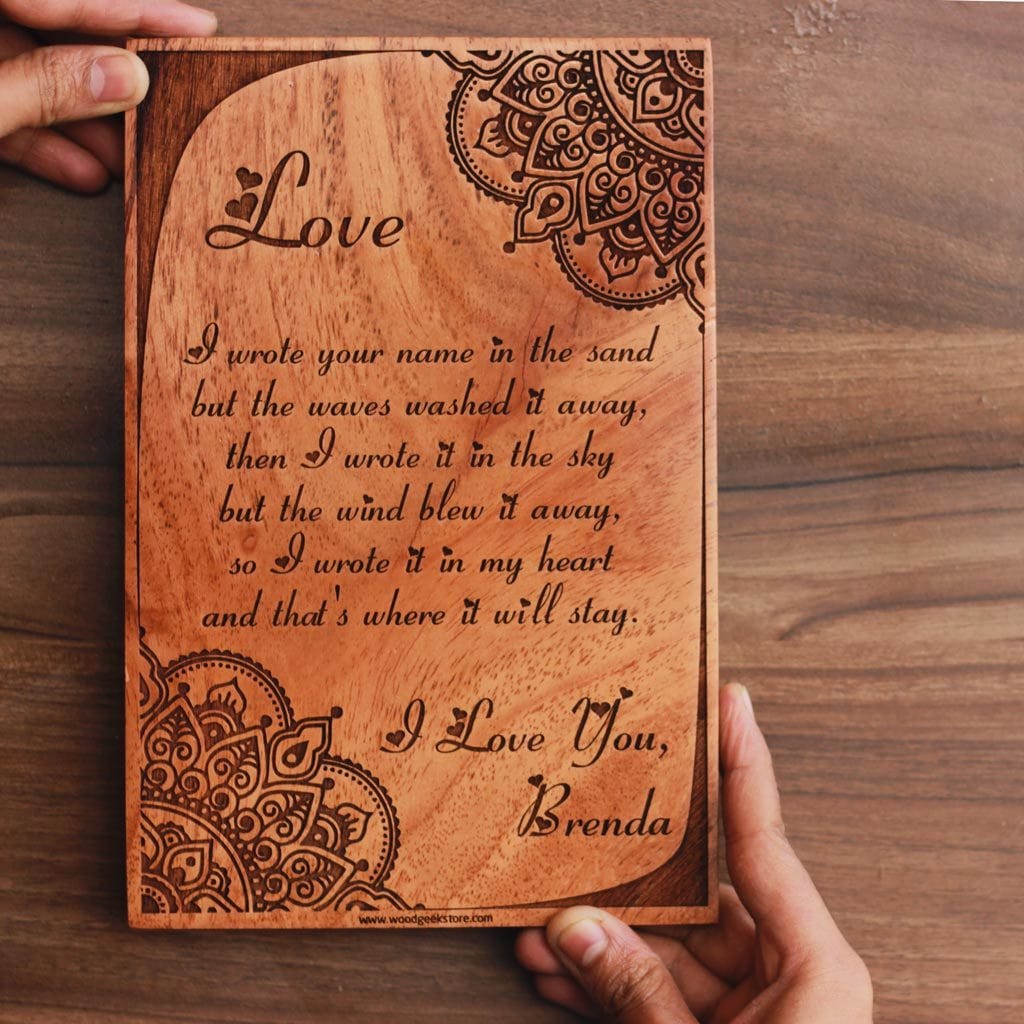 Customize Your Own Rectangular Wooden Poster - Image 12